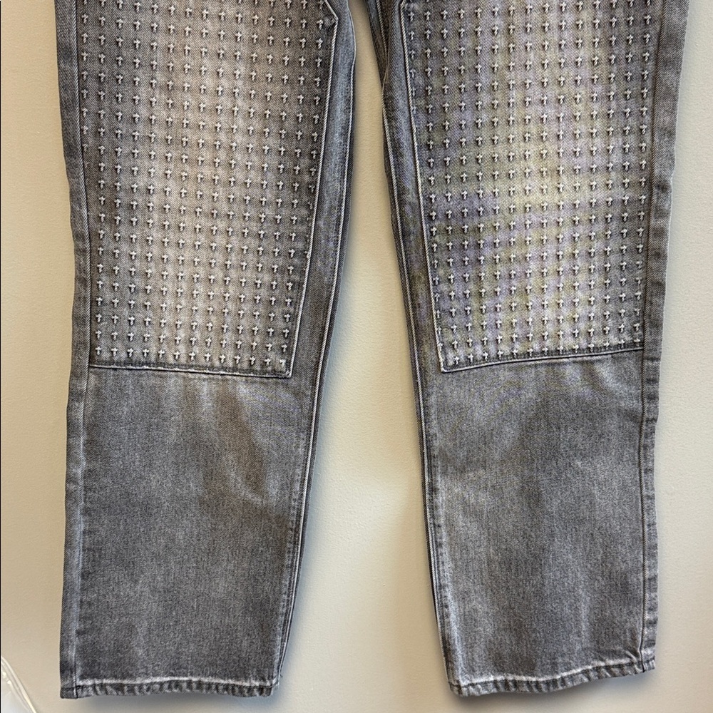 RTA Ricardo Slim Carpenter Jeans Grey Storm NWT 38 - Picture 4 of 8